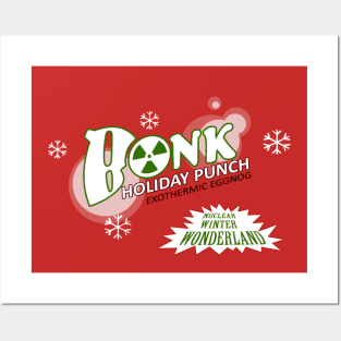 Bonk! Holiday Punch (RED) Posters and Art